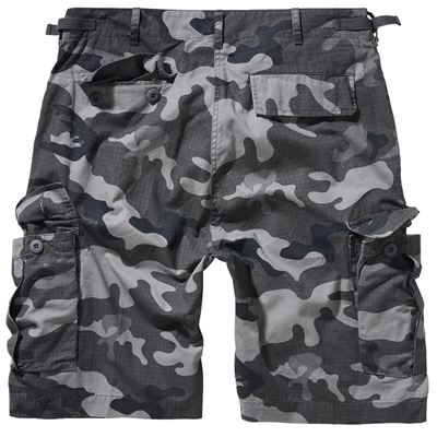 BRANDIT shorts US BDU rip-stop GREY CAMO MILITARY RANGE