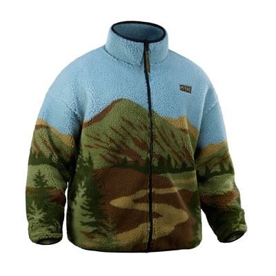 SHERPA fleece zip-up hoodie with CARPATHIANS motif M-TAC 20564001 8