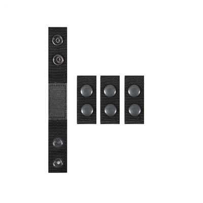 Tape clip-on belt 4 pack BLACK