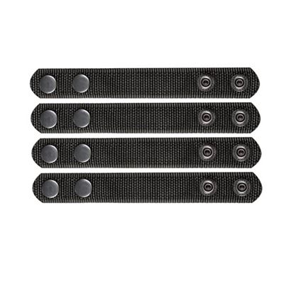 Tape clip-on belt 4 pack BLACK