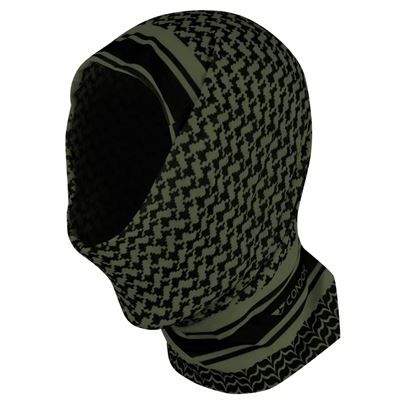 Scarf MULTI-WRAP multifunction SKULL BLACK-GREEN