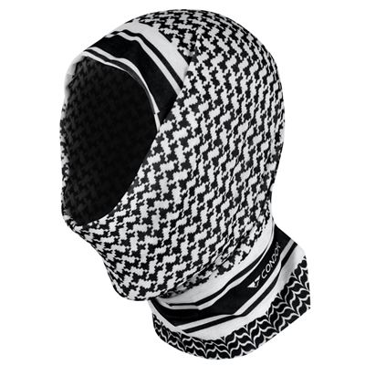 Scarf MULTI-WRAP multifunction SKULL BLACK-WHITE