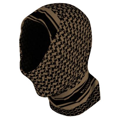 Scarf MULTI-WRAP multifunction SHEMAGH COYOTE BROWN