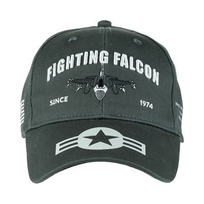 BASEBALL hat F-16 FALCON GREY FOSTEX 215066 2