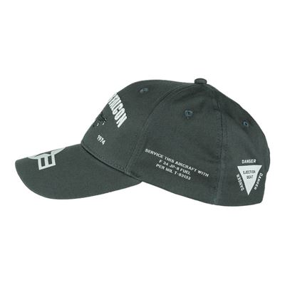 BASEBALL hat F-16 FALCON GREY FOSTEX 215066 5