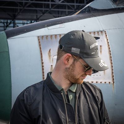 BASEBALL hat F-16 FALCON GREY FOSTEX 215066 6