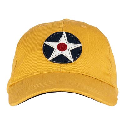 Baseball Cap Brushed USAAC YELLOW