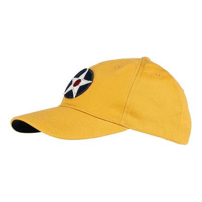 Baseball Cap Brushed USAAC YELLOW