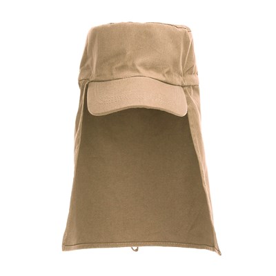 Cap with Neckprotector SAND