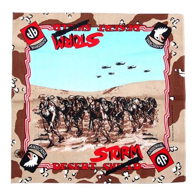 AIRBORNE 82/101 DESERT STORM 6col desert scarf