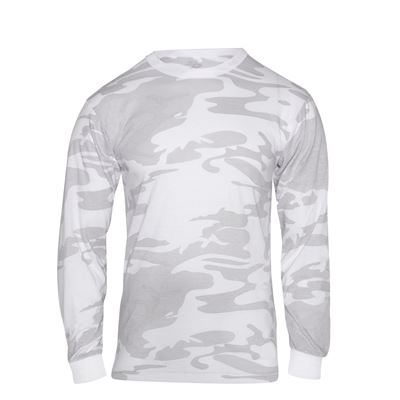 Long Sleeve Colored Camo T-Shirt WHITE CAMO