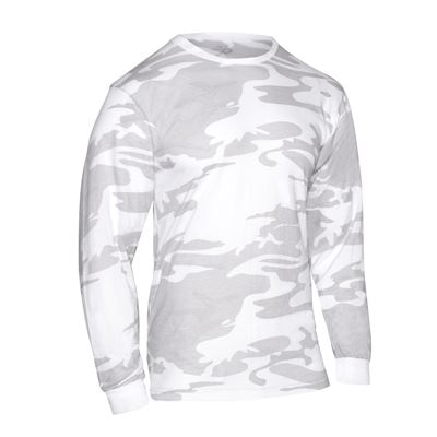 Long Sleeve Colored Camo T-Shirt WHITE CAMO