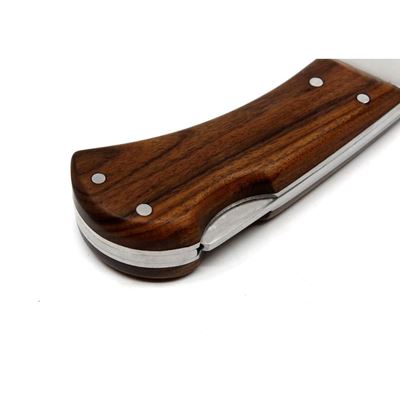 Folding knife SAVAGE STAINLESS STEEL WOODEN handle