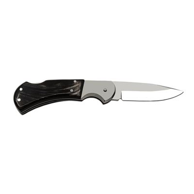 SAVAGE folding knife with stainless steel lock HABLOCK buffalo horn handle