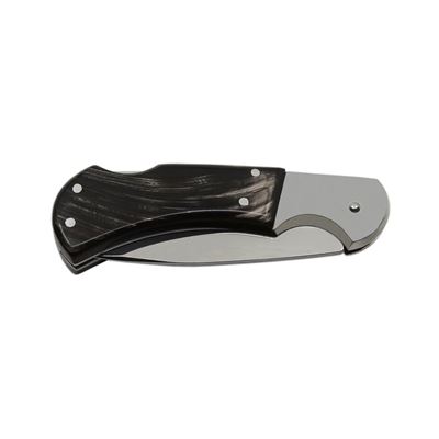 SAVAGE folding knife with stainless steel lock HABLOCK buffalo horn handle