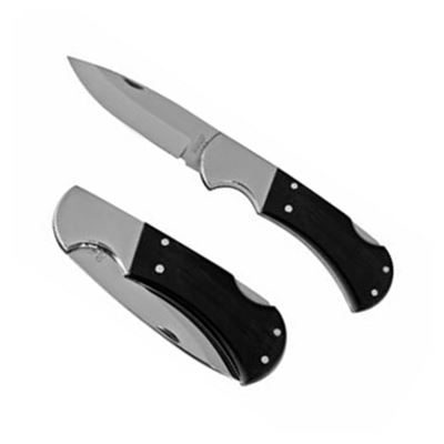 SAVAGE folding knife with stainless steel lock HABLOCK buffalo horn handle