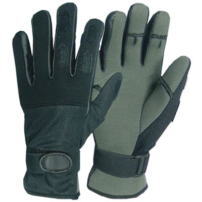 Tactical winter gloves NEOPRENE BLACK