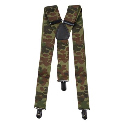 Y trouser suspenders with clips Flecktarn
