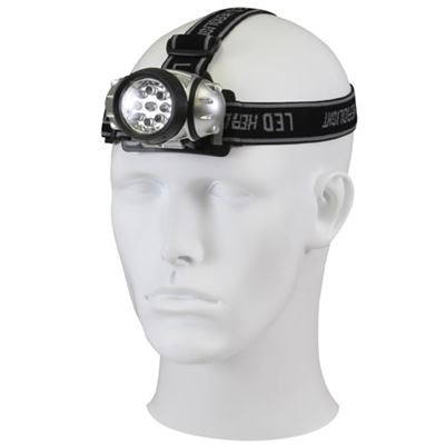 Headlamp Flashlight + LED 3 AAA batteries