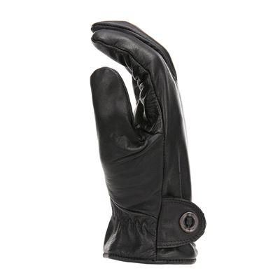 RODEO LONGHORN Leather Gloves BLACK