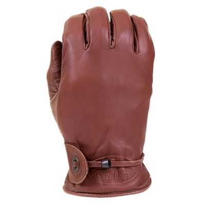 RODEO LONGHORN Leather Gloves BROWN