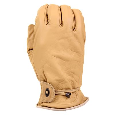 RODEO LONGHORN Leather Gloves LIGHT BROWN