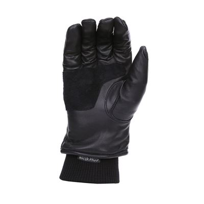 Gloves winter OUTDOOR leather BLACK