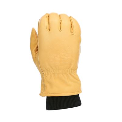 Gloves winter OUTDOOR leather YELLOW
