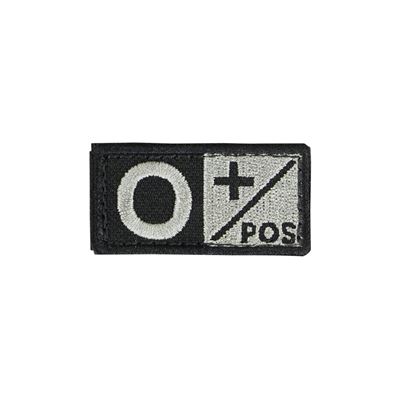Patch blood group 0 POS VELCRO FOLIAGE