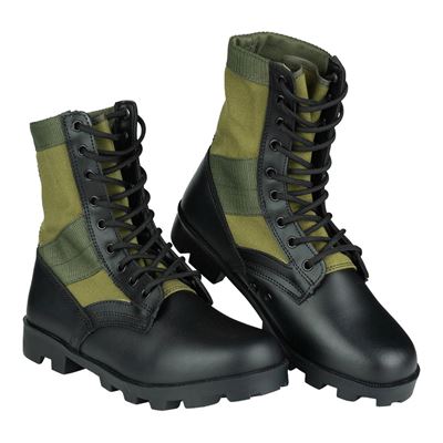 JUNGLE canvas boots – GREEN