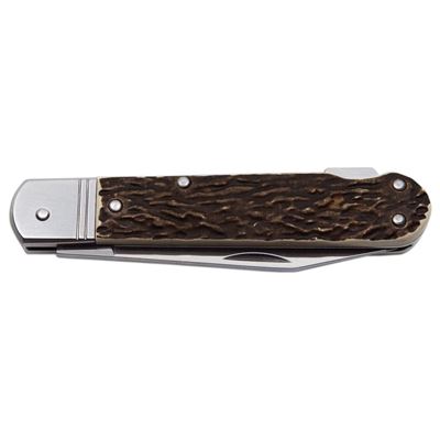 Folding knife 1 KP imitated HORN, STAINLESS STEEL/PLASTIC