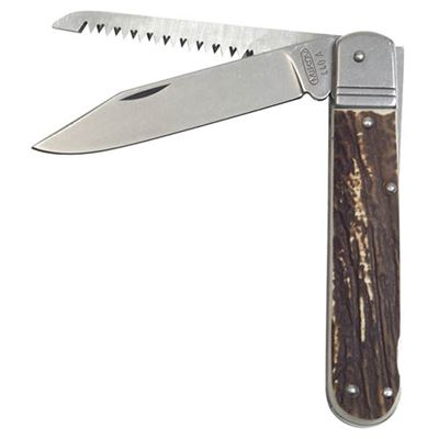 Folding knife imitated HORN, STAINLESS STEEL/PLASTIC