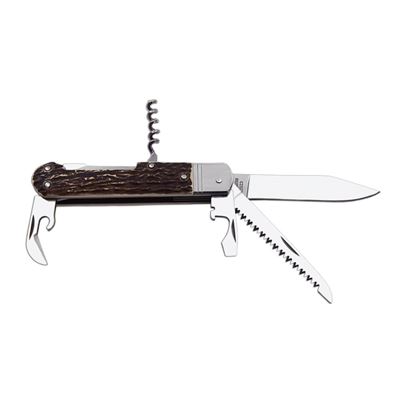 Folding knife 5V/KP imitated HORN, STAINLESS STEEL/PLASTIC