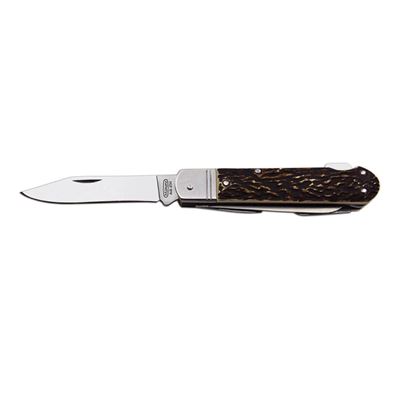 Folding knife 5V/KP imitated HORN, STAINLESS STEEL/PLASTIC