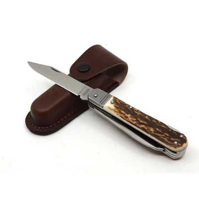 Folding knife 4V/KP STAINLESS STEEL/DEER HORN