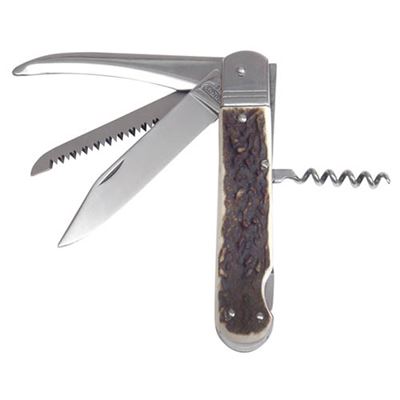 Folding knife 4V/KP STAINLESS STEEL/DEER HORN