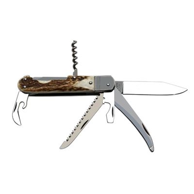 Folding knife 6 KP STAINLESS STEEL/DEER HORN