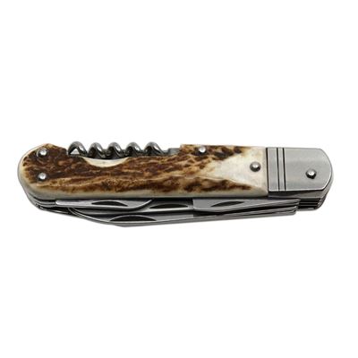 Folding knife 6 KP STAINLESS STEEL/DEER HORN
