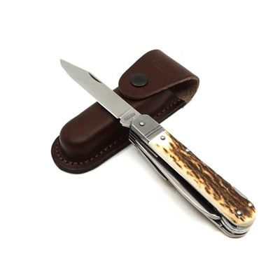 Folding knife 6 KP STAINLESS STEEL/DEER HORN