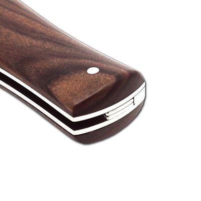 Ejecting knife DAMASCUS STEEL/ROSEWOOD or TURKISH WALNUT