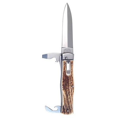 Ejecting knife 3/KP STAINLESS STEEL/HORN
