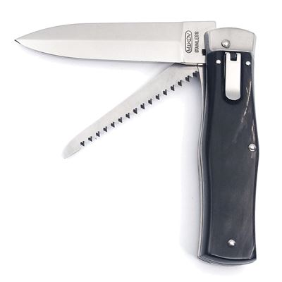 Ejecting knife 2/KP STAINLESS STEEL/BUFFALO HORN