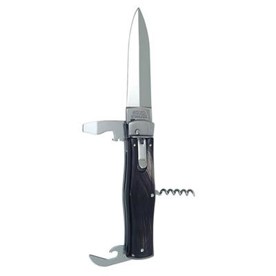 Ejecting knife 4/KP STAINLESS STEEL/BUFFALO HORN