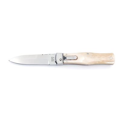 MIKOV Ejecting knife WILDCAT RWL 34 STEEL BONE handle