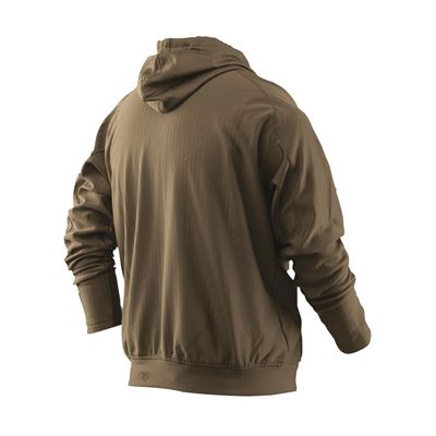 Pullover 24-7 GRID FLEECE long sleeve hoodie COYOTE