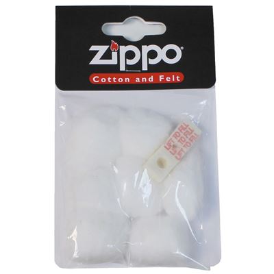 Cotton in ZIPPO lighter
