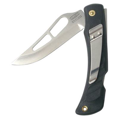 Folding sports knife NH-1/A S CROCODILE STAINLESS STEEL/PLASTIC BLACK