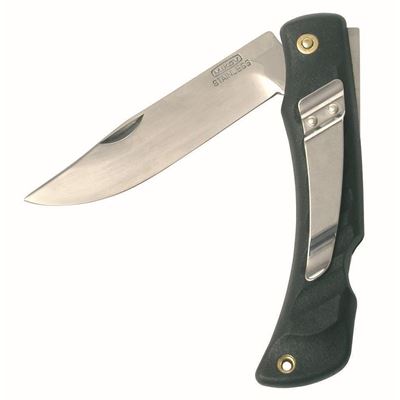 Folding sports knife NH-1 S CROCODILE STAINLESS STEEL/PLASTIC BLACK