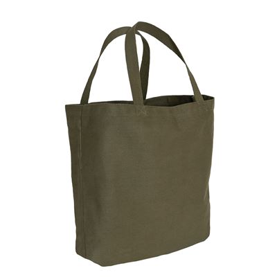 Canvas Camo And Solid Tote Bag OLIVE DRAB