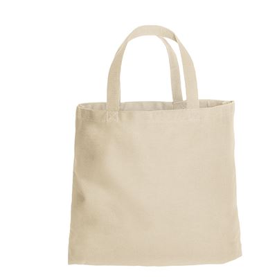 Canvas Camo And Solid Tote Bag NATURAL